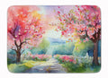 Michigan Apple Blossoms Watercolor Floor Mat