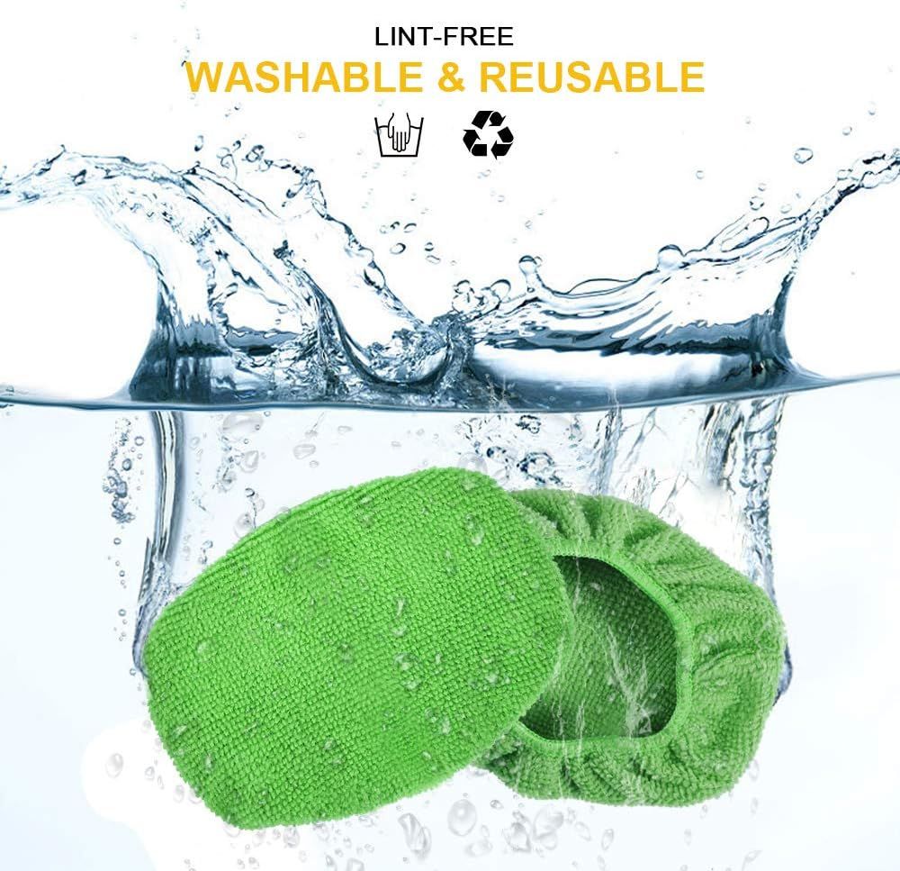 Microfiber Glass Cleaning Bonnets for Windshield Wand (5 Pack)