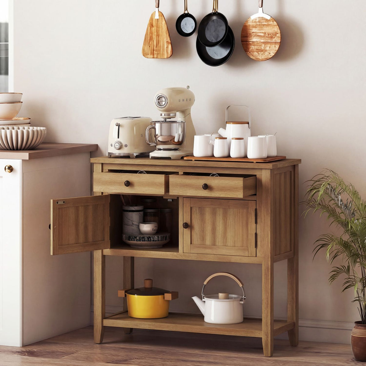 Mid-Century Console and Buffet Sideboard