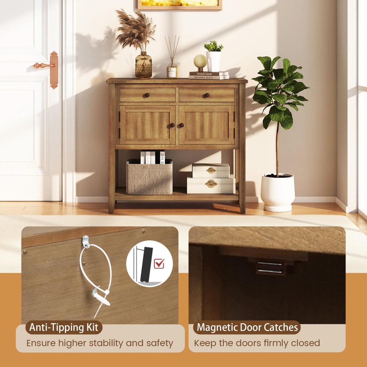 Mid-Century Console and Buffet Sideboard