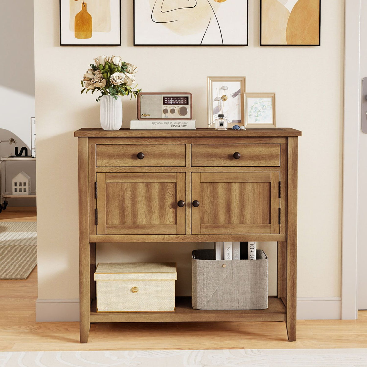 Mid-Century Console and Buffet Sideboard