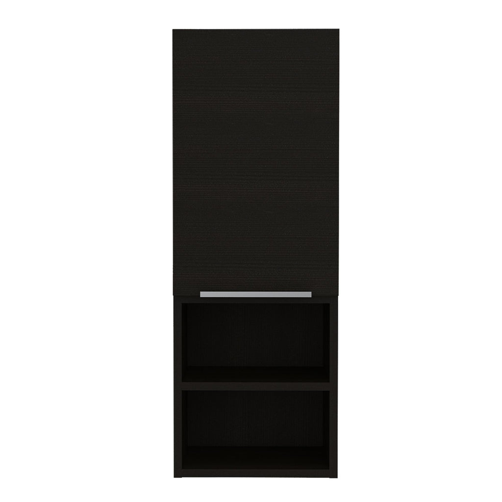 Mila Bathroom Cabinet - Two Concealed and Two Open Shelves
