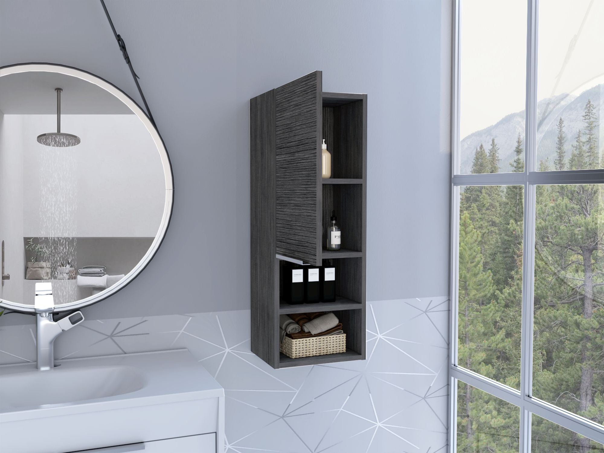 Modern Wall Cabinet with Ample Storage for Your Bathroom