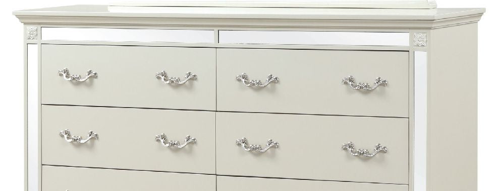 Milan Mirror-Framed Bedroom Dresser