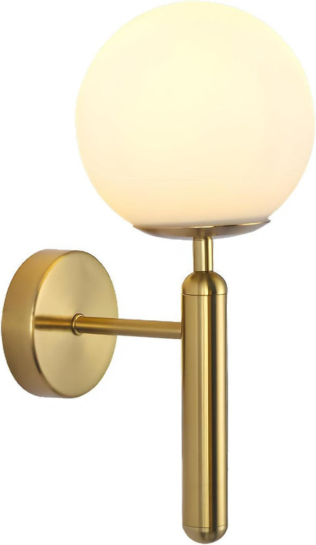 Mid-Century Globe Wall Sconce with Reversible Orientation