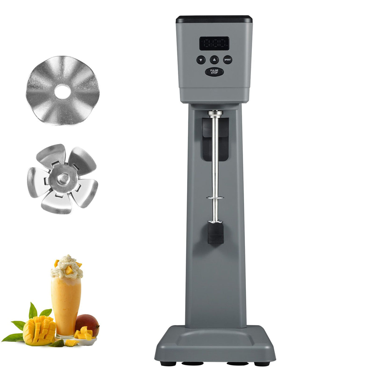 Fast 12-Second Electric Milkshake Maker with 3 Speeds and Intelligent Sensing