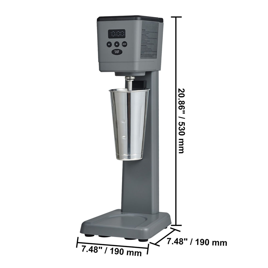 Fast 12-Second Electric Milkshake Maker with 3 Speeds and Intelligent Sensing