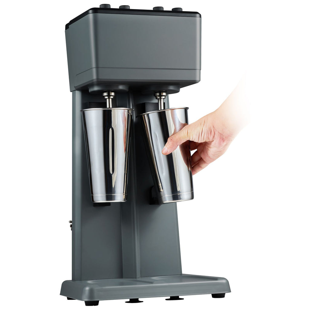 Double Head Milkshake Maker with 3 Speeds and Timer for Home or Commercial Use