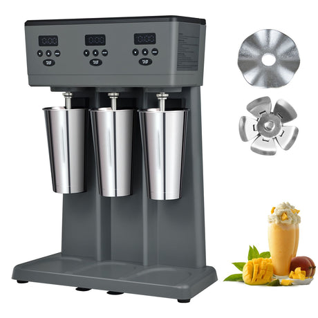 Triple Head Milkshake Maker with 3-Speed Mixing & Smart Timer