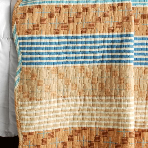 Million Miles Striped Vermicelli-Quilted Bedding Set