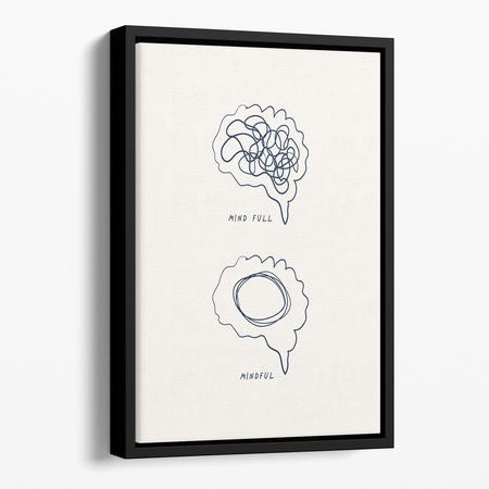 Mindfull Floating Framed Wall Art