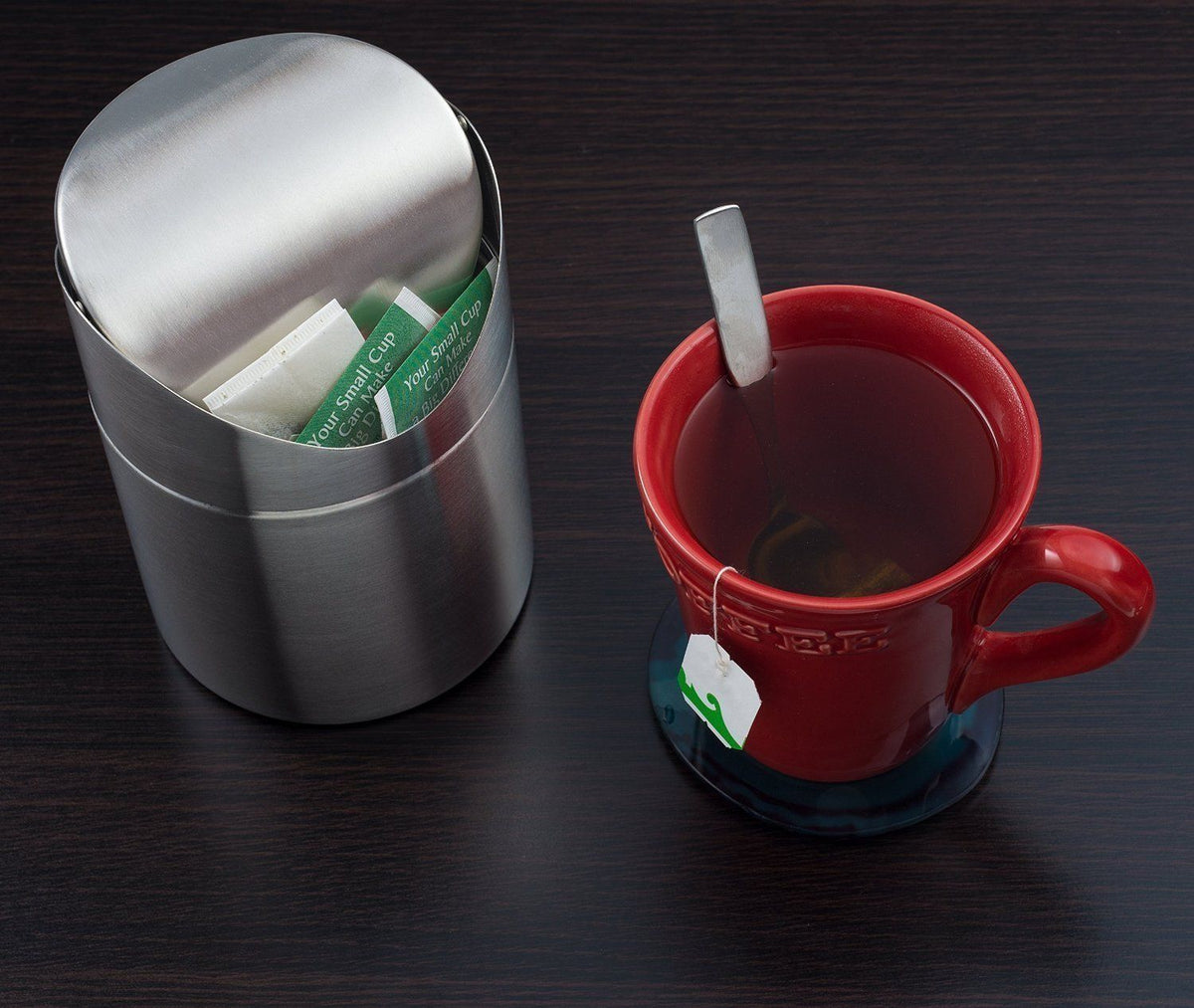 Mini Countertop Trash Can with Swing Lid