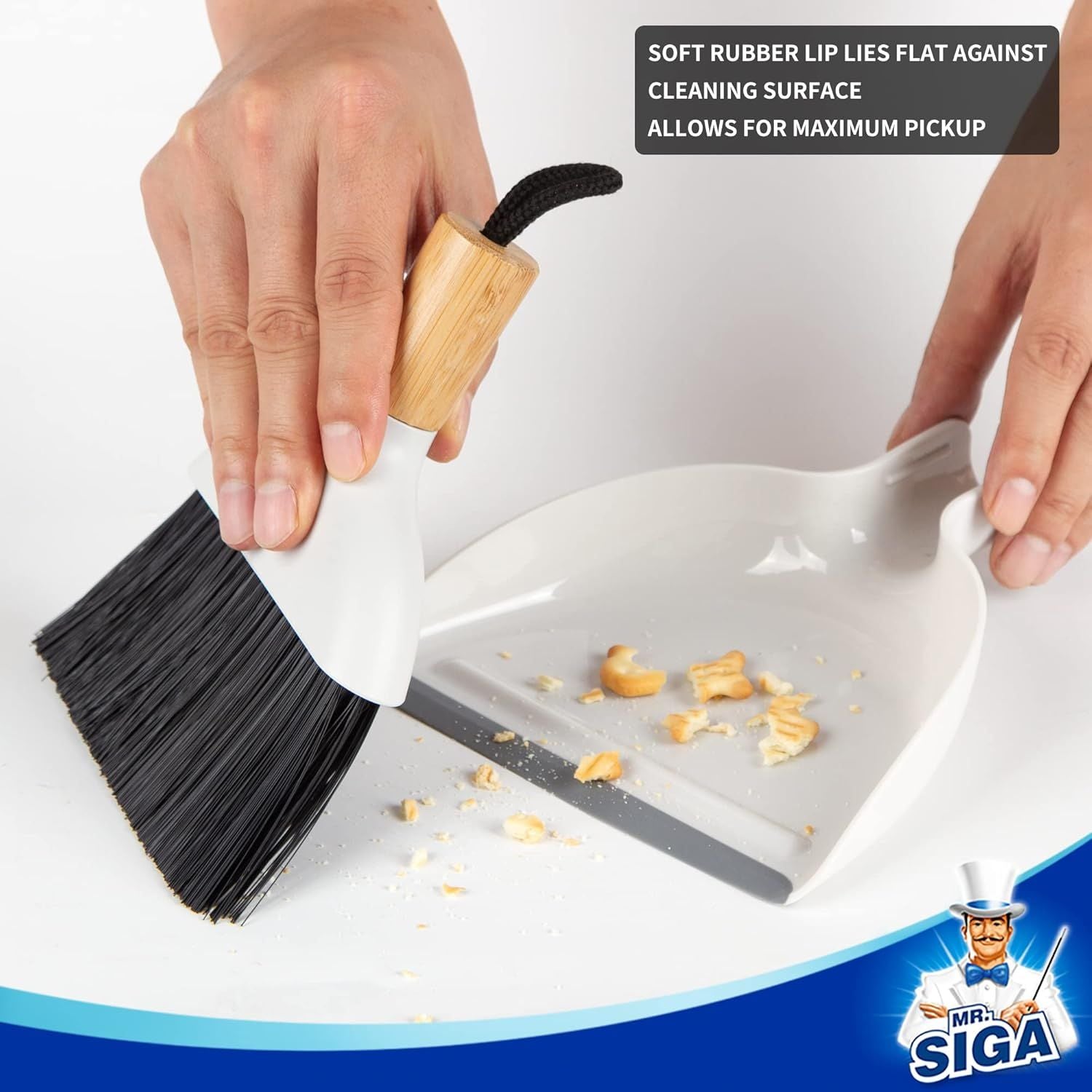 Compact Dustpan and Brush Set for Home Cleaning