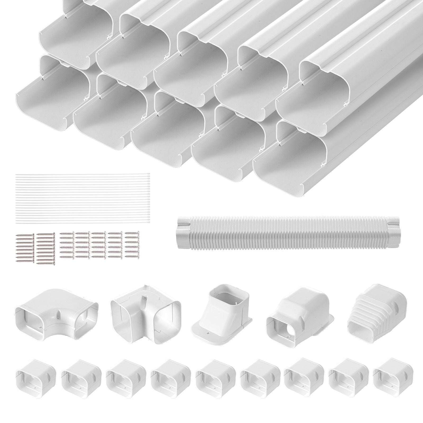 Mini Split Line Set Cover – Complete Installation Kit for Air Conditioner