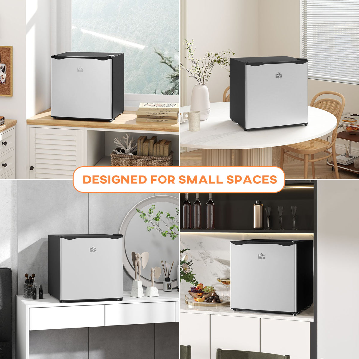 Compact Upright Freezer with Adjustable Temperature and Removable Shelf