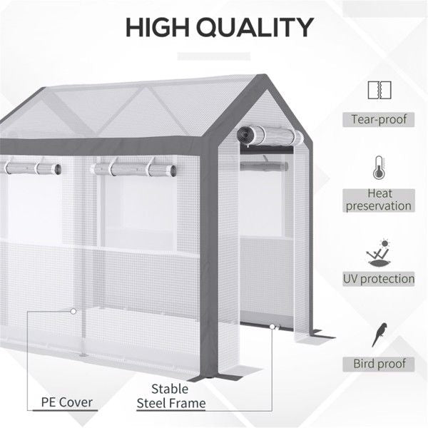 Mini Walk-in Greenhouse – Ideal for Vegetables, Fruits, and Flowers