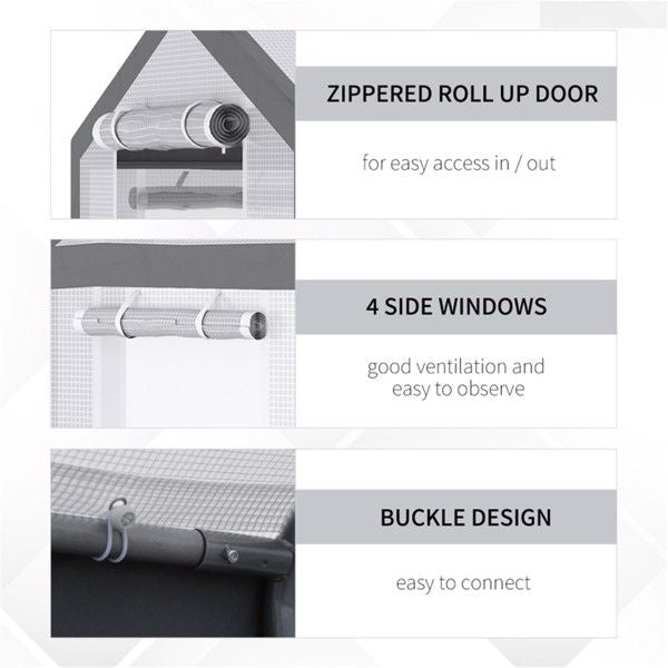 Mini Walk-in Greenhouse – Ideal for Vegetables, Fruits, and Flowers