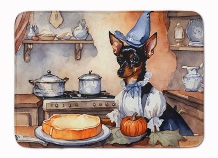 Miniature Pinscher Fall Pumpkin Kitchen Mat