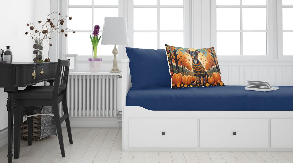 Miniature Pinscher Fall Artwork Standard Pillowcase