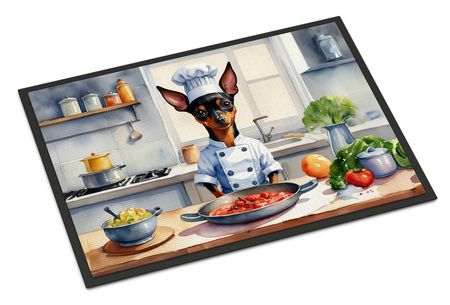 Miniature Pinscher Chef Indoor-Outdoor Doormat