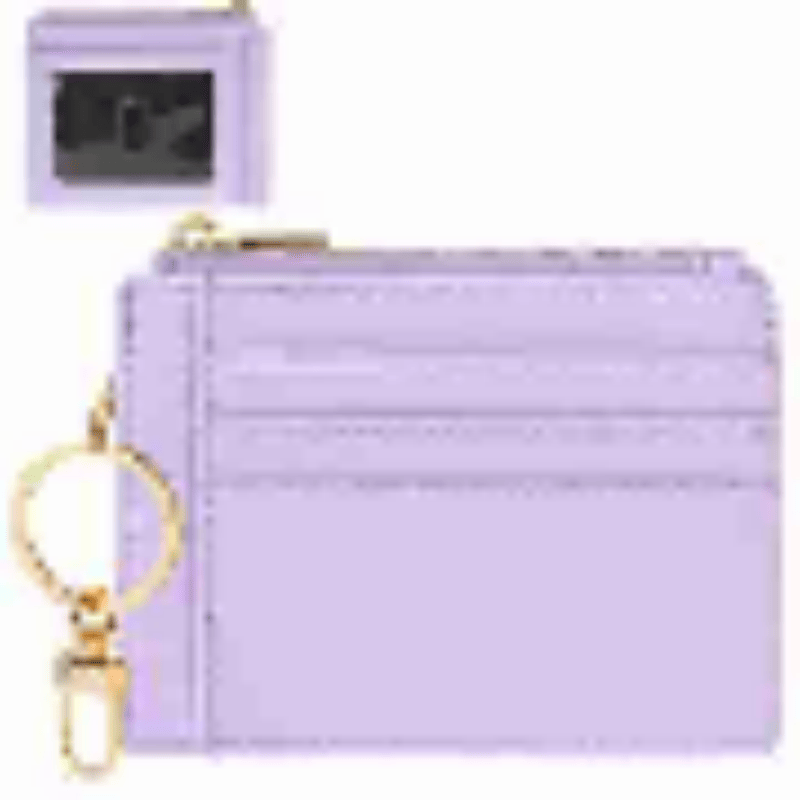 Minimalist Mini Wallet with Wrist Lanyard and Key Ring