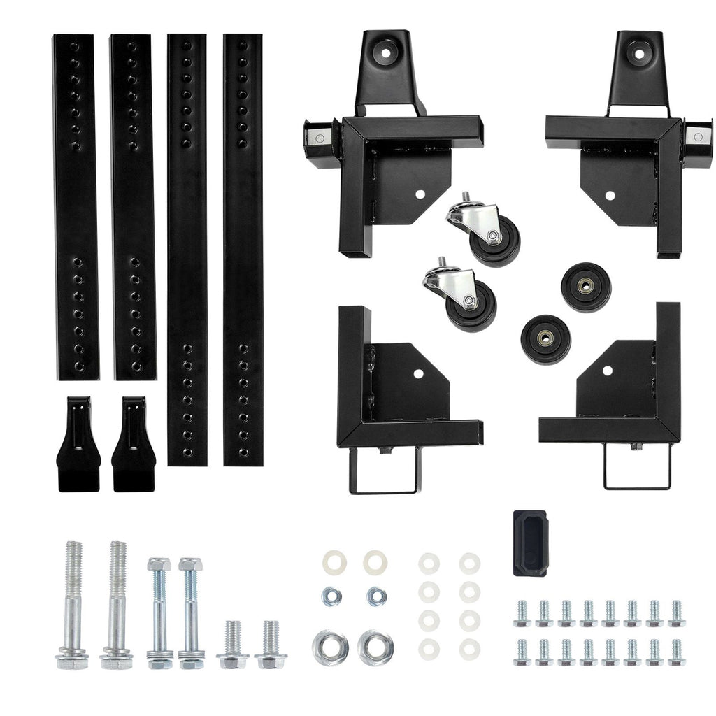 Adjustable Universal Mobile Base with Locking Swivel Wheels