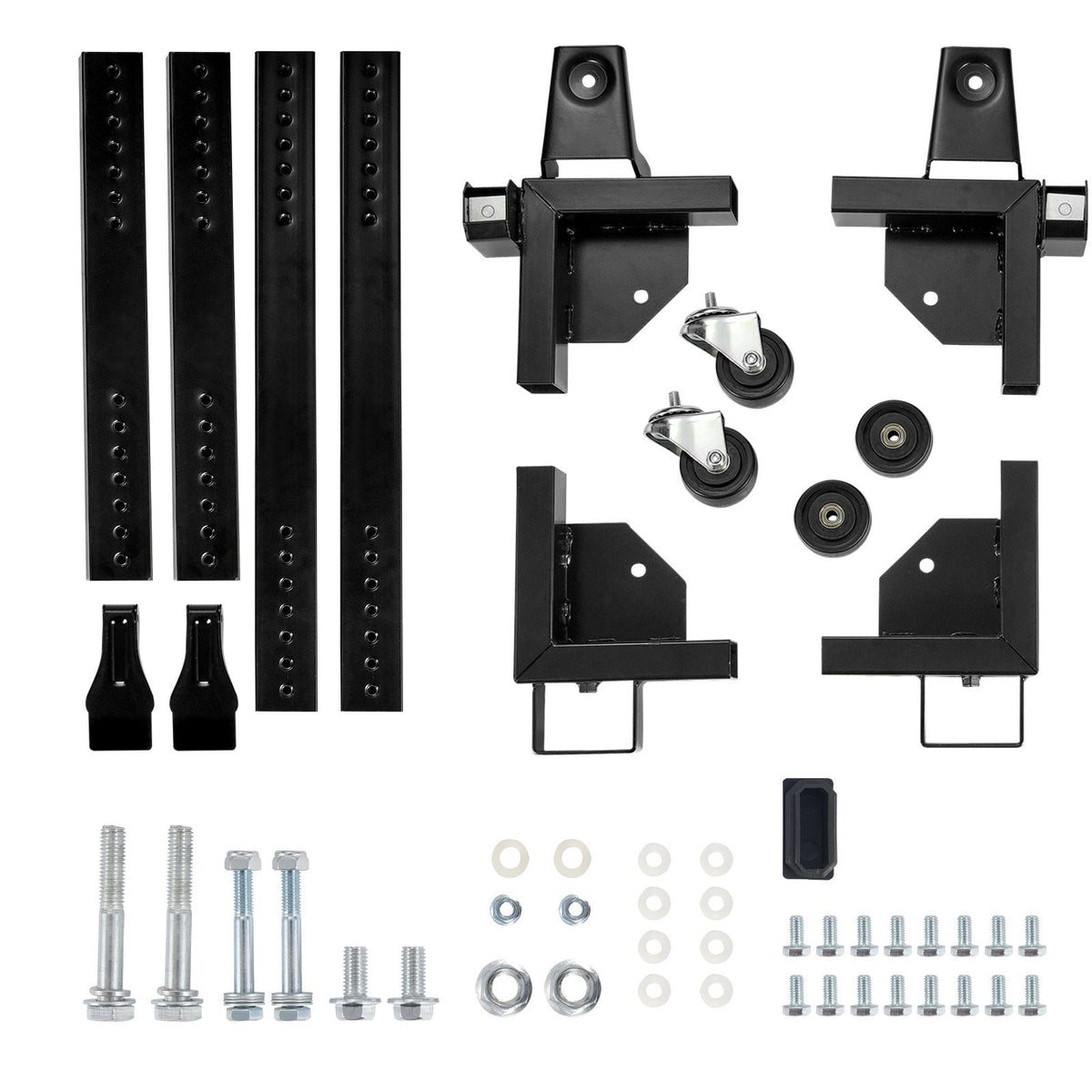 Adjustable Universal Mobile Base with Locking Swivel Wheels