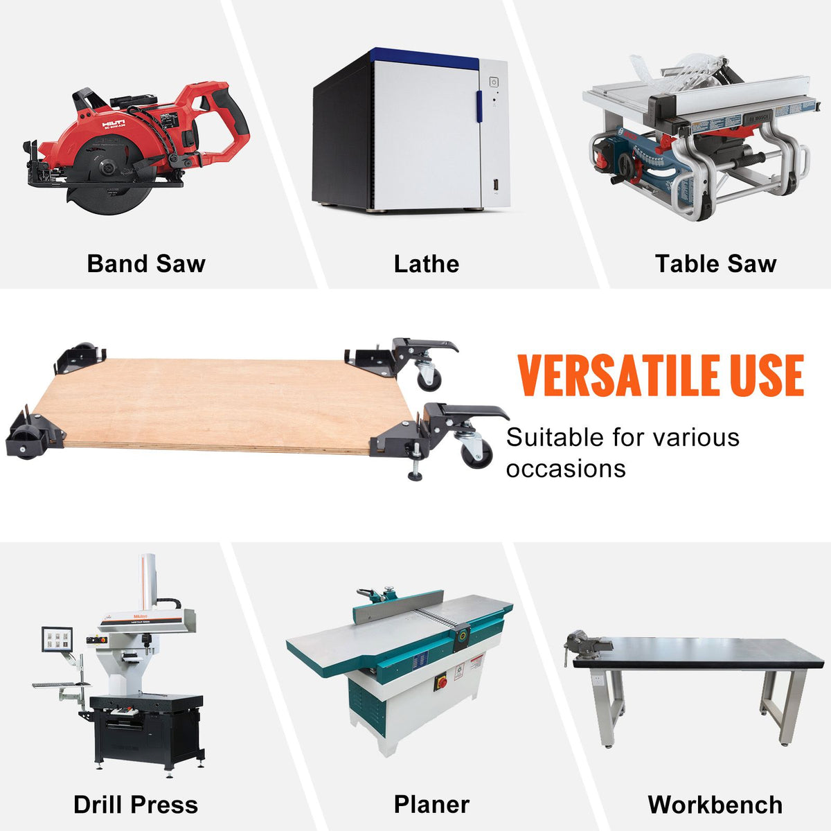 Adjustable Mobile Base for Workshop Equipment