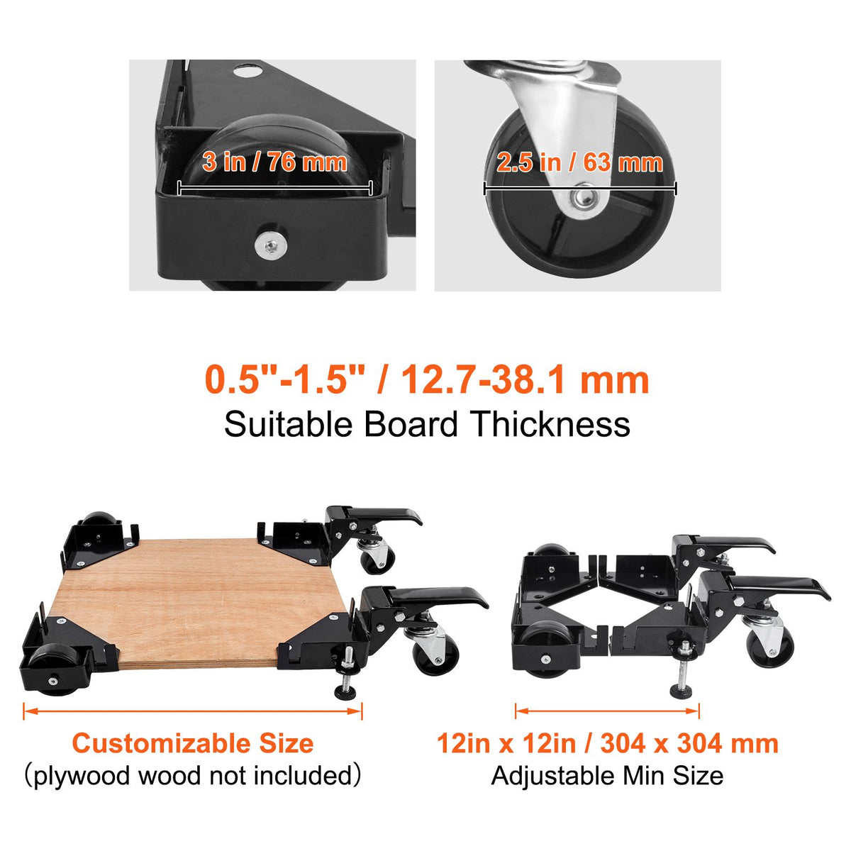 Adjustable Mobile Base for Workshop Equipment