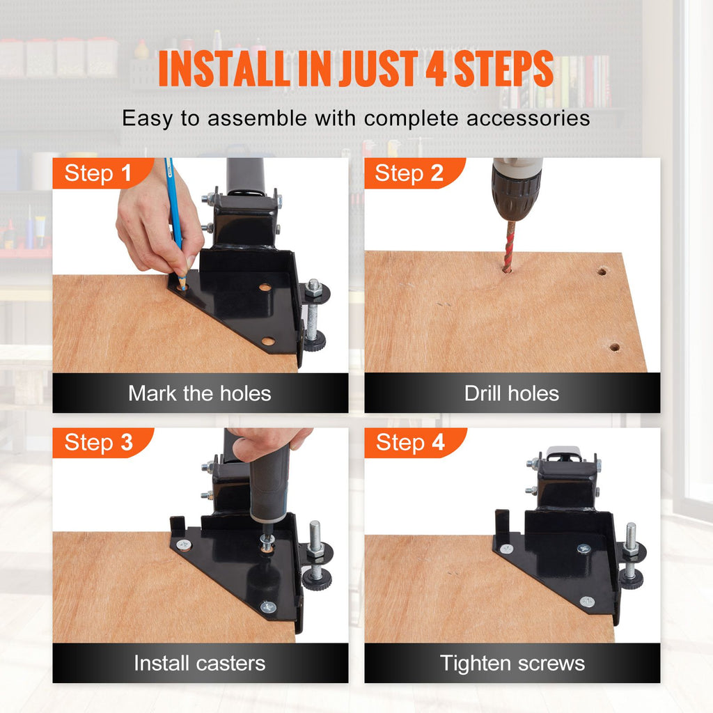 Adjustable Mobile Base for Workshop Equipment
