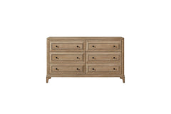 Modern 6-Drawer Dresser with Felt-Lined Top and Cedar-Lined Bottom Drawers