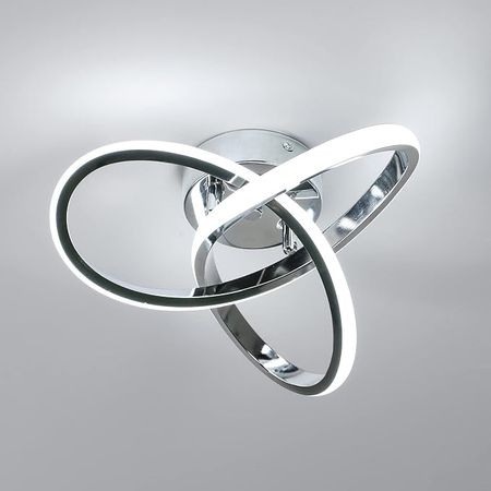Curved Modern Cool-White LED Ceiling Light