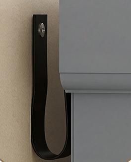 Modern Gray Pantry Cabinet with Adjustable Shelves