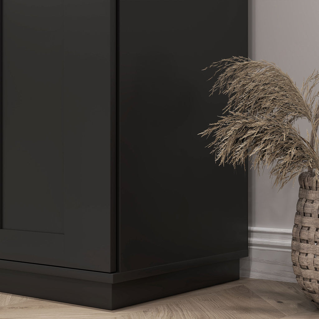 Modern Kitchen Pantry with Doors and Drawer, Adjustable Shelving