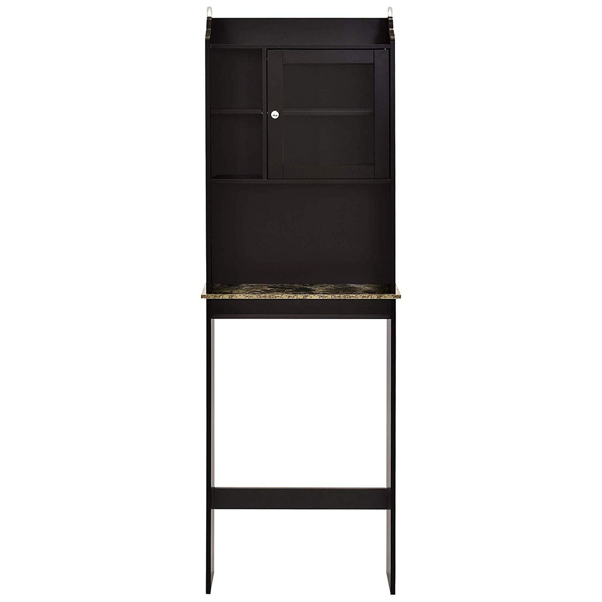 Over-the-Toilet Bathroom Storage Cabinet with Adjustable Shelves and Door