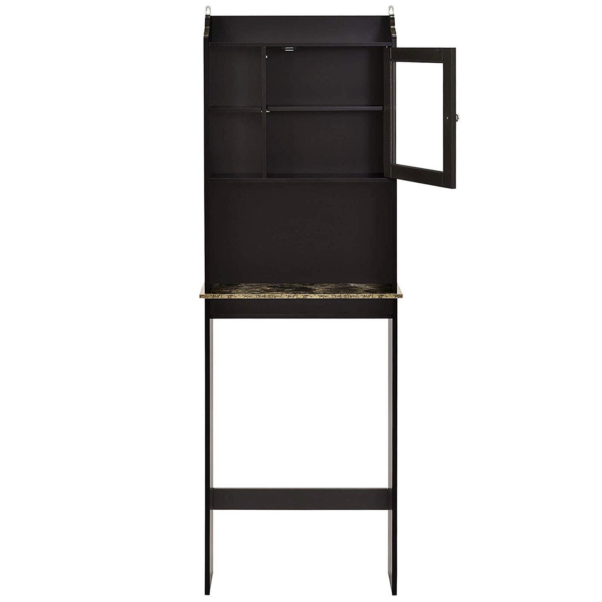 Over-the-Toilet Bathroom Storage Cabinet with Adjustable Shelves and Door