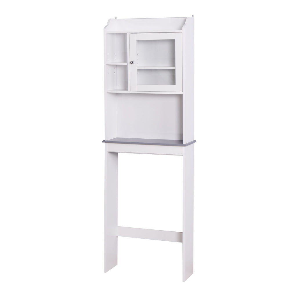 Modern Over-The-Toilet Storage Cabinet with Adjustable Shelves