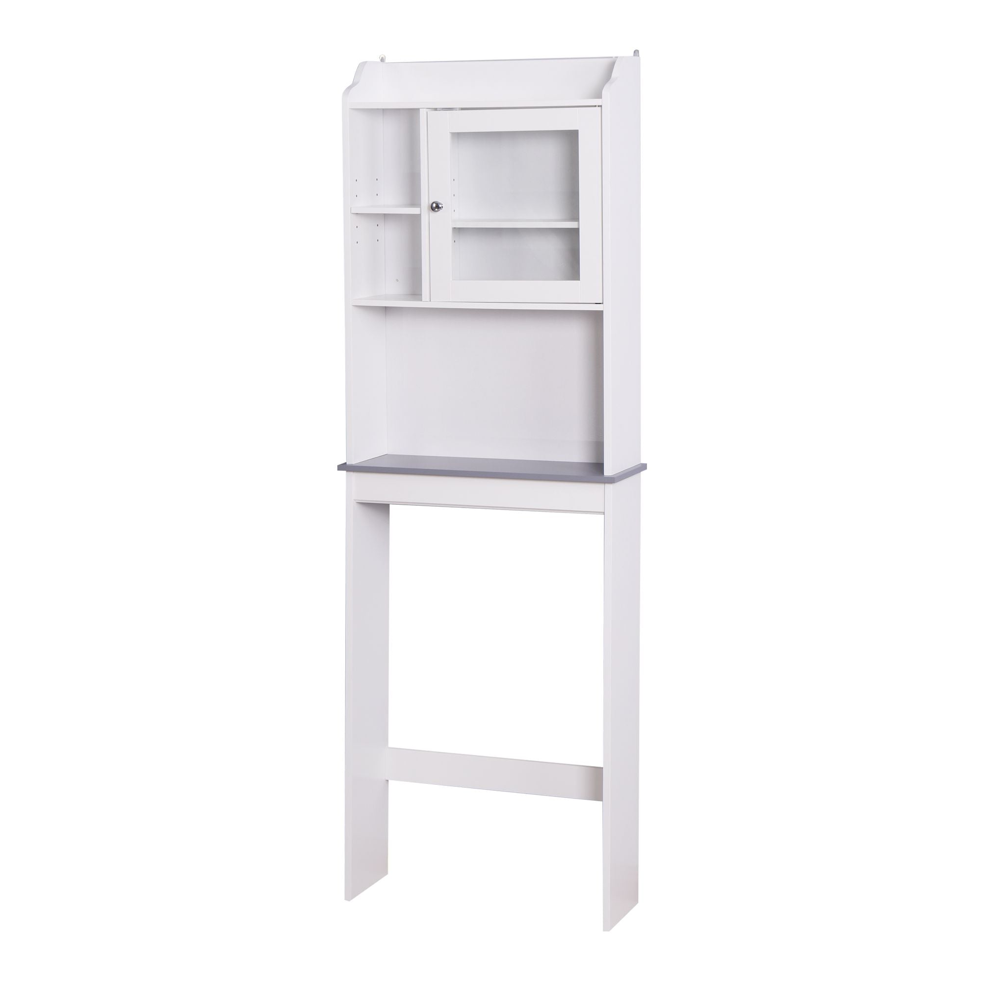 Modern Over-The-Toilet Storage Cabinet with Adjustable Shelves