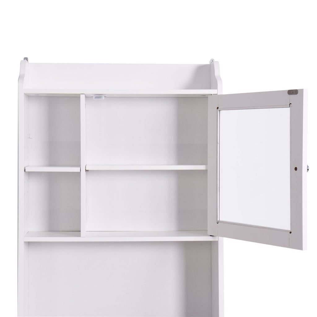 Modern Over-The-Toilet Storage Cabinet with Adjustable Shelves