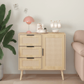Modern Rattan Dresser with Versatile Storage