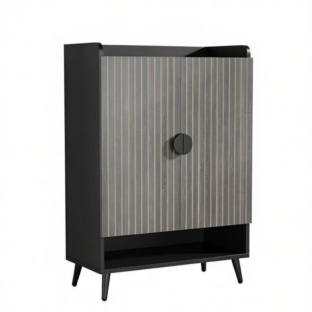 Modern Shoe Cabinet with Adjustable Hidden Storage