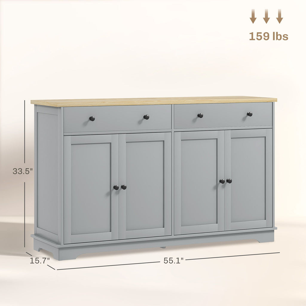 Modern Sideboard with Flexible Enclosed Storage