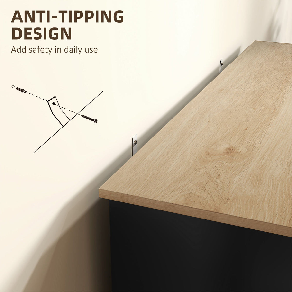 Modern Sideboard with Flexible Cabinet Storage