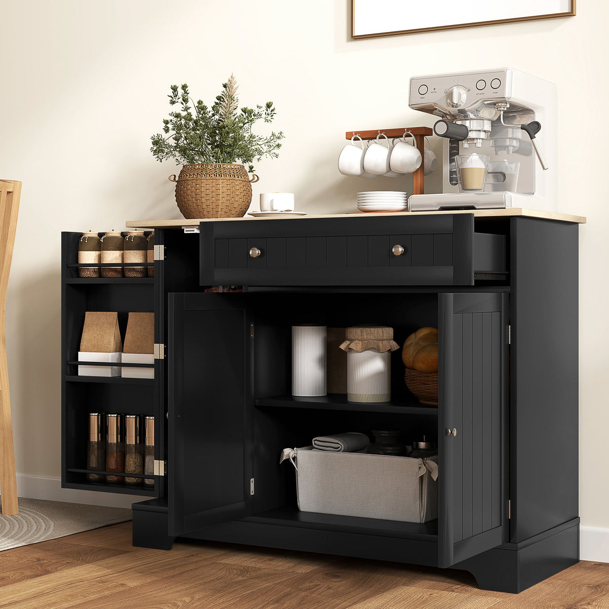 Modern Sideboard with Flexible Cabinet Storage