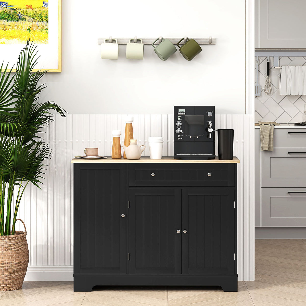 Modern Sideboard with Flexible Cabinet Storage