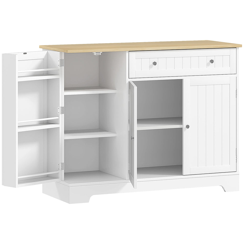 Modern Sideboard Cabinet, Kitchen Buffet Cabinet with Drawer, Adjustable Shelf, 3