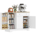 Modern Sideboard Cabinet, Kitchen Buffet Cabinet with Drawer, Adjustable Shelf, 3