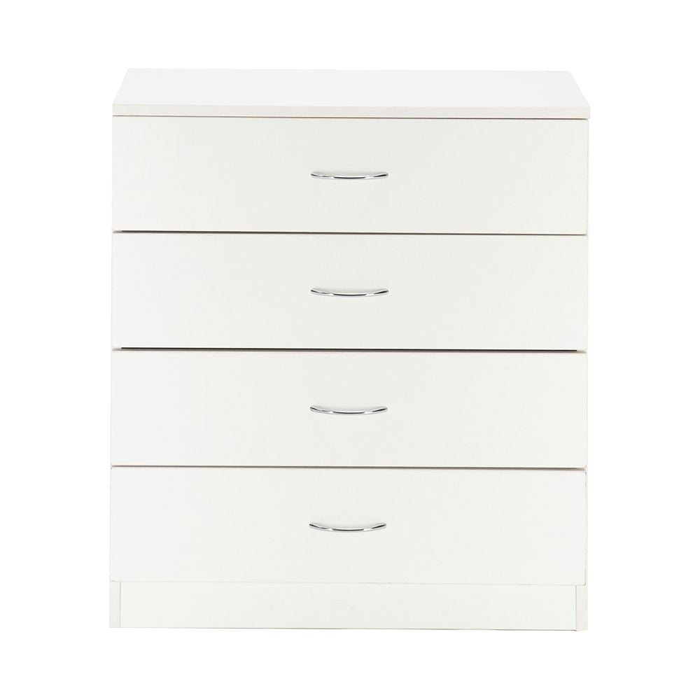 Modern White Four-Drawer Dresser
