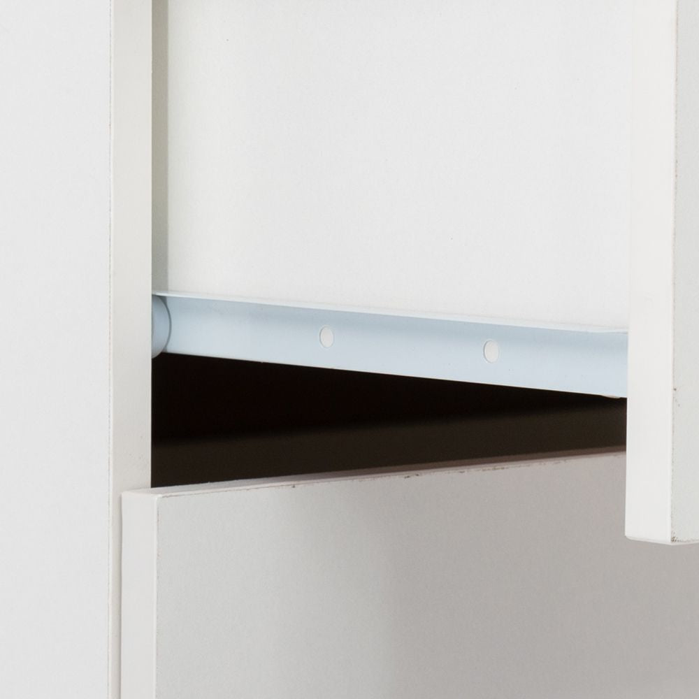 Modern White Four-Drawer Dresser