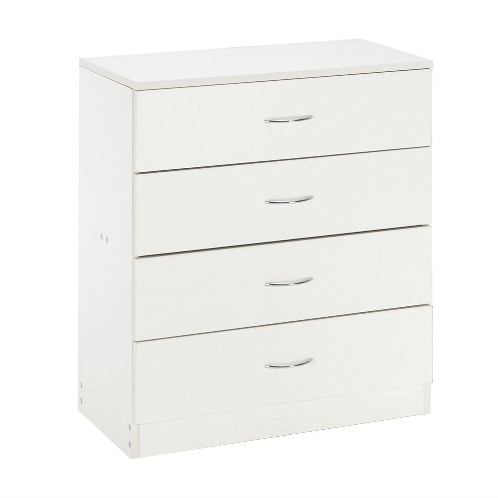 Modern White Four-Drawer Dresser